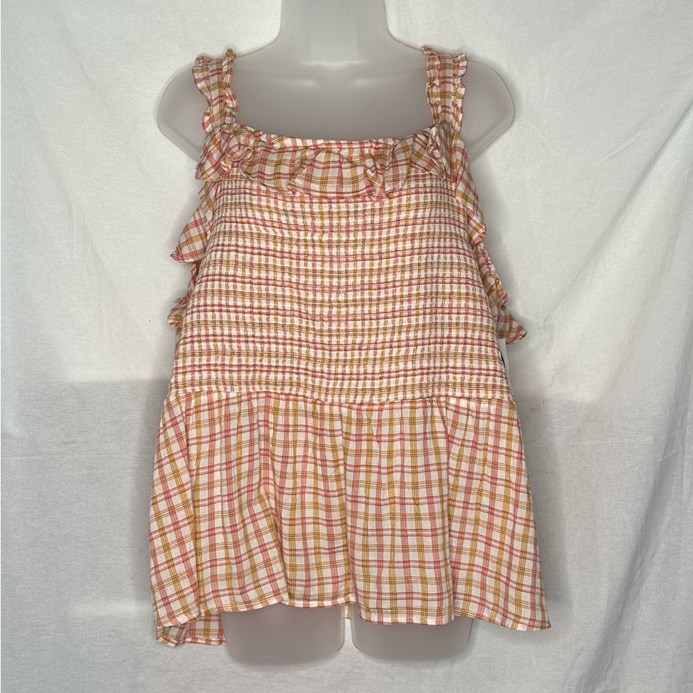 Old Navy Multicolor Plaid Tank Top